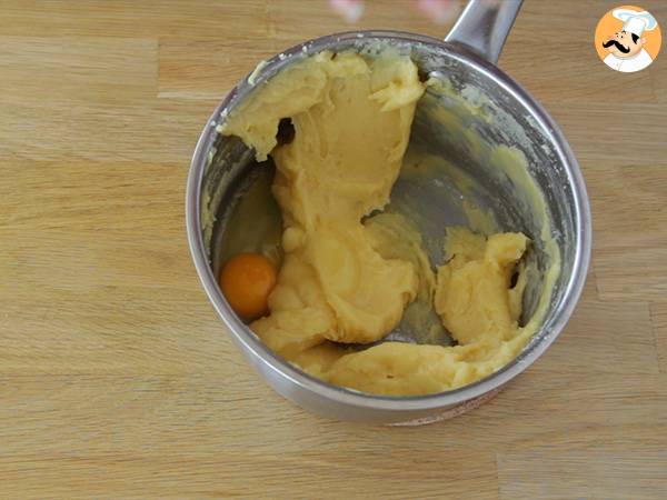 Masa choux infalible rellena de nata - Preparación paso 3