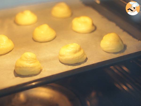 Masa choux infalible rellena de nata - Preparación paso 5