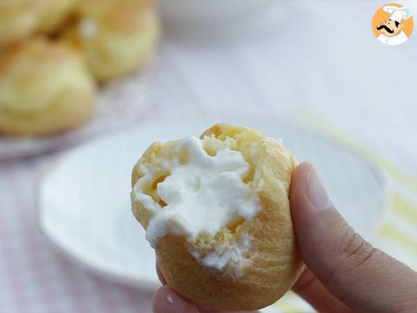 Masa choux infalible rellena de nata - Preparación paso 8