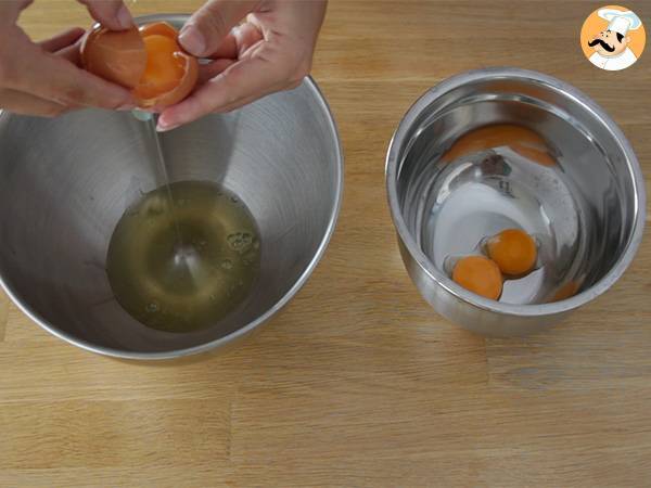 Charlota de chocolate fácil - Preparación paso 1