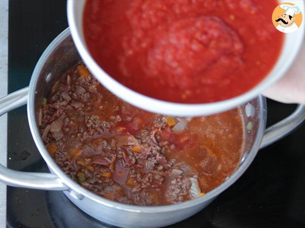Salsa boloñesa, receta italiana - Preparación paso 6