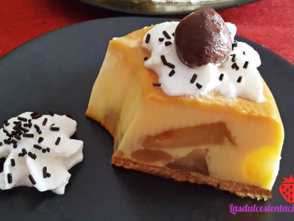 Rosca flan de pera - Preparación paso 3