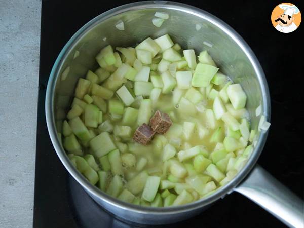 Crema de calabacín suave - Preparación paso 3