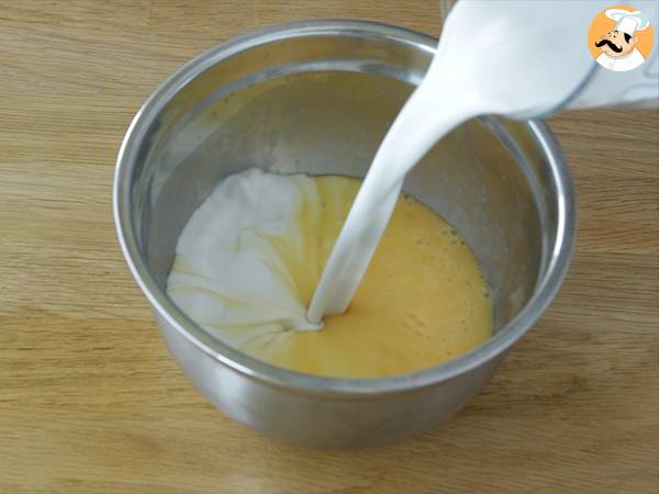 Flan de coco super cremoso - Preparación paso 2