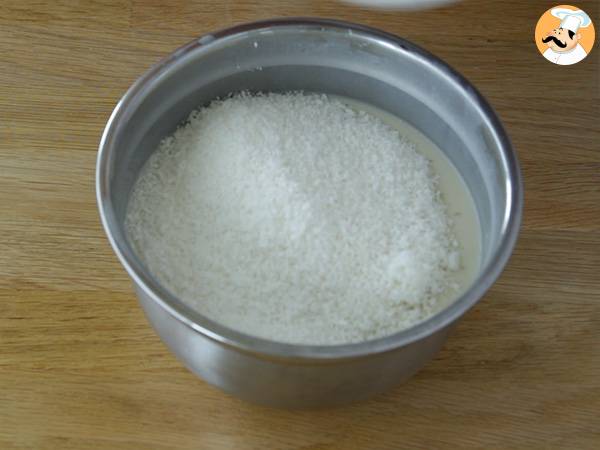 Flan de coco super cremoso - Preparación paso 3