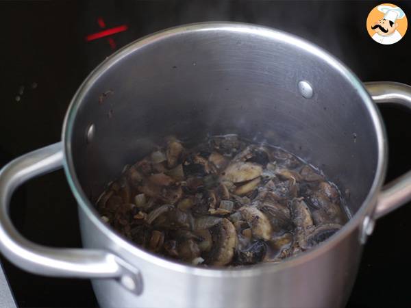 Crema de champiñón y cebolla - Preparación paso 3