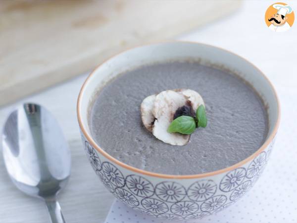 Crema de champiñón y cebolla - Preparación paso 5