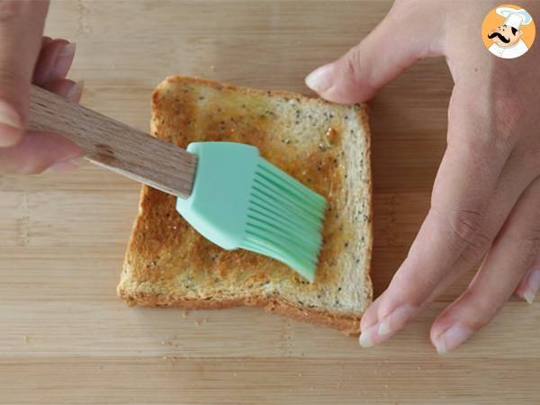 Tostas de higos, jamón y parmesano - Preparación paso 1