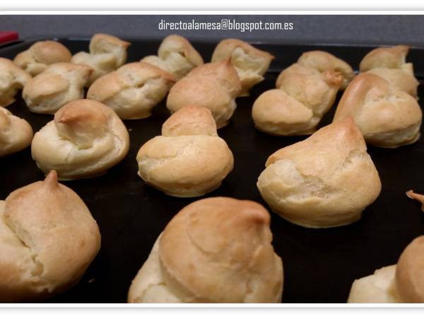 Profiteroles (masa o pasta choux) - Preparación paso 4