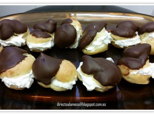 Profiteroles (masa o pasta choux) - Preparación paso 7