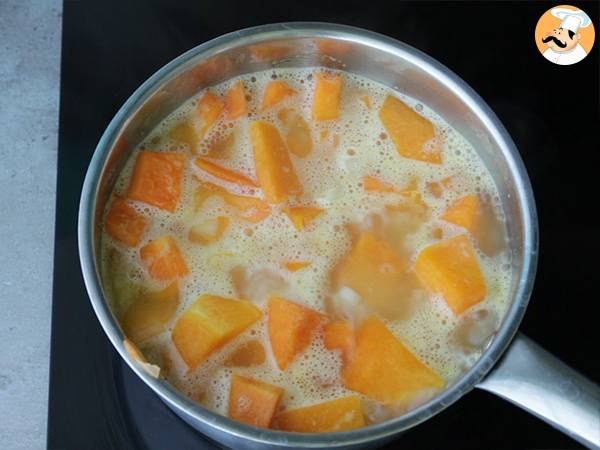 Crema de calabaza y cebolla - Preparación paso 3