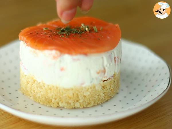 Cheesecake salado de salmón - Preparación paso 6