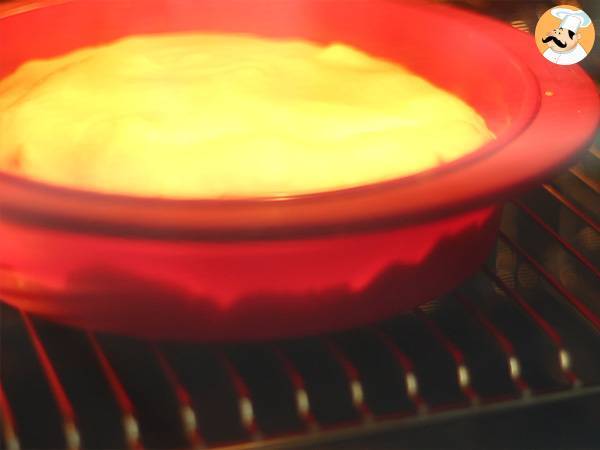 Tatín de patatas y queso cantal - Preparación paso 6