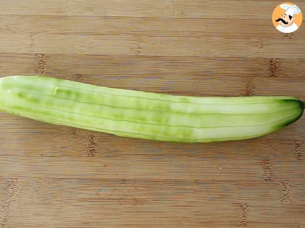 Cupcakes de pepino y hummus - Preparación paso 1