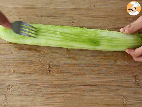 Cupcakes de pepino y hummus - Preparación paso 2