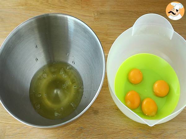 Bizcocho mármol, chocolate y vainilla - Preparación paso 1