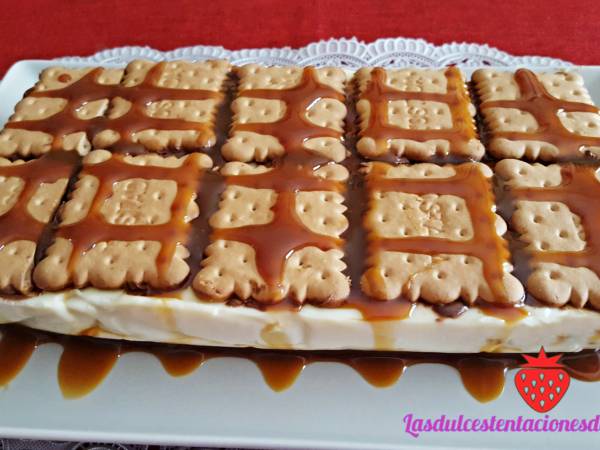 Tarta de galletas y crema de chocolate blanco - Preparación paso 1