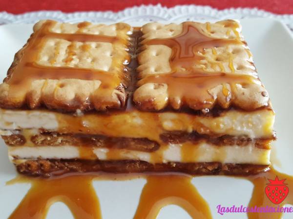 Tarta de galletas y crema de chocolate blanco - Preparación paso 4