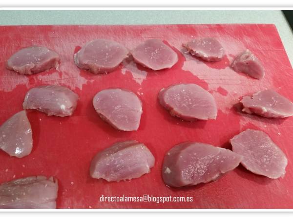 Solomillo de cerdo (al Pedro Ximénez) - Preparación paso 1