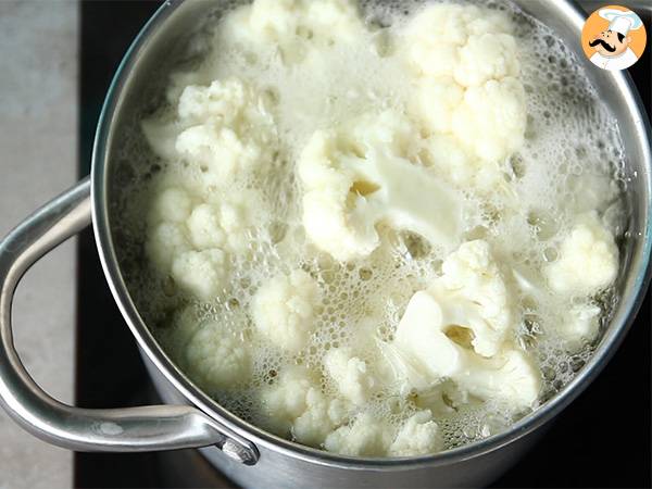 Gratinado de coliflor clásico - Preparación paso 1