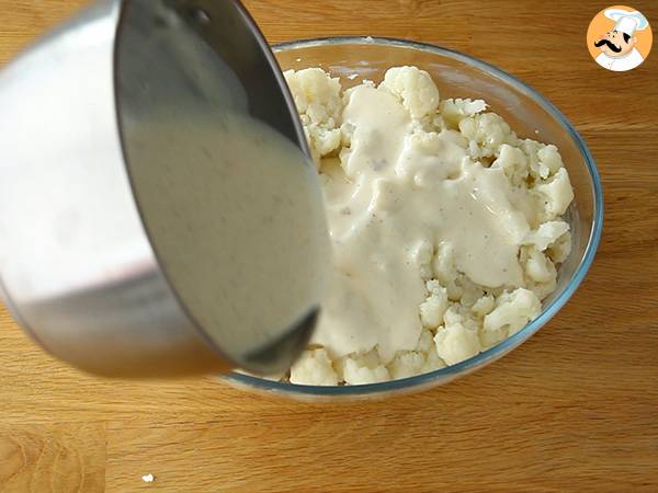 Gratinado de coliflor clásico - Preparación paso 5