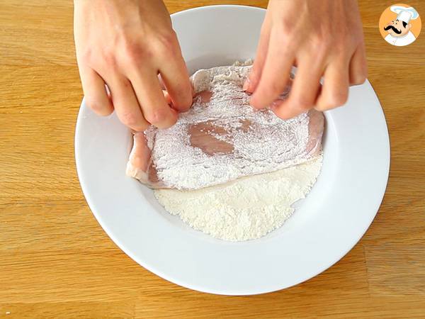 Escalope de ternera a la milanesa - Preparación paso 2