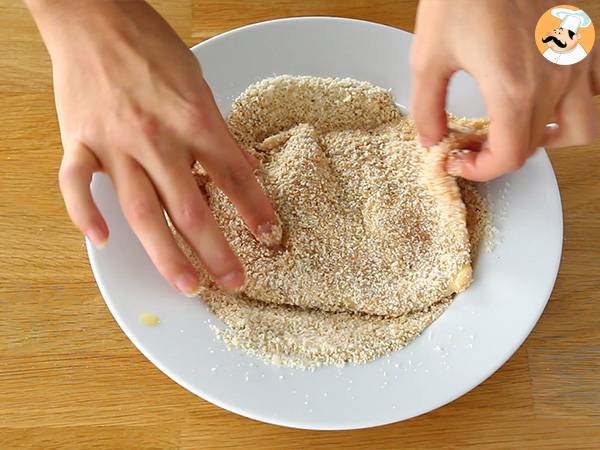 Escalope de ternera a la milanesa - Preparación paso 3