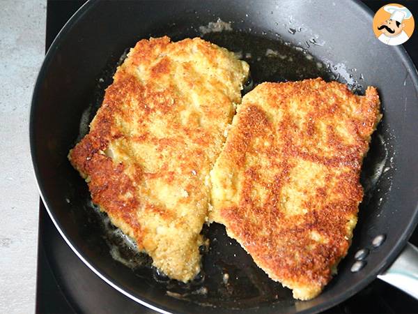 Escalope de ternera a la milanesa - Preparación paso 4