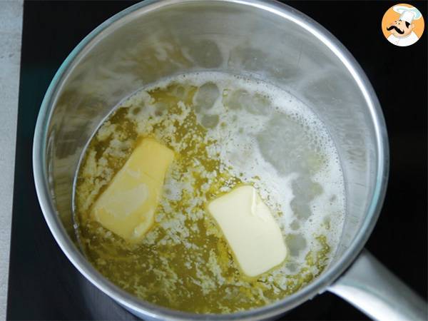 Paris Brest, choux con crema de praliné - Preparación paso 1