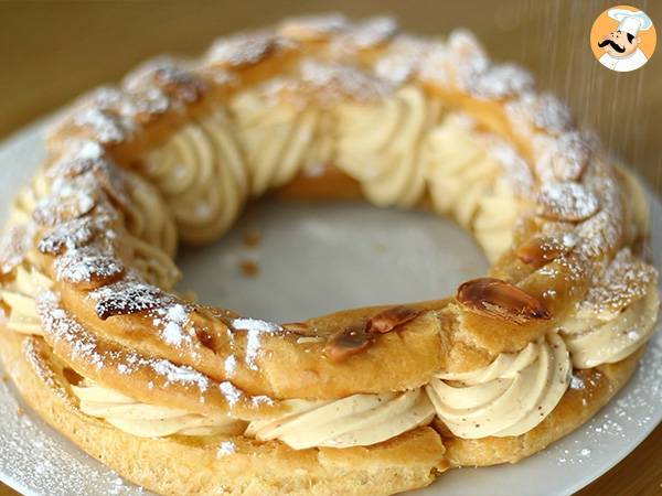 Paris Brest, choux con crema de praliné - Preparación paso 14