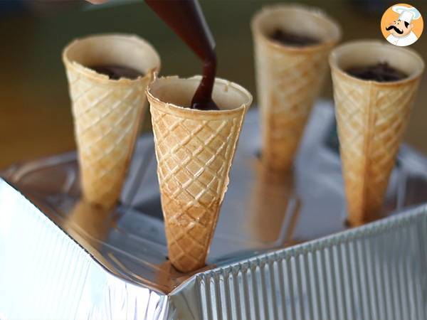 Brownie sorpresa de Navidad - Preparación paso 3