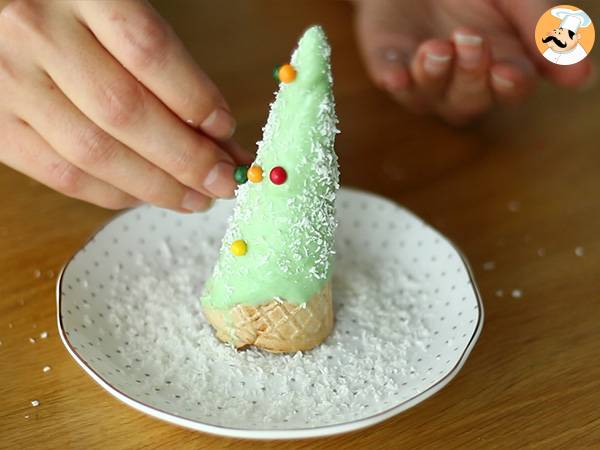 Brownie sorpresa de Navidad - Preparación paso 7