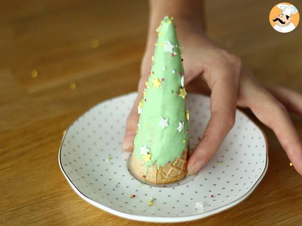 Brownie sorpresa de Navidad - Preparación paso 8