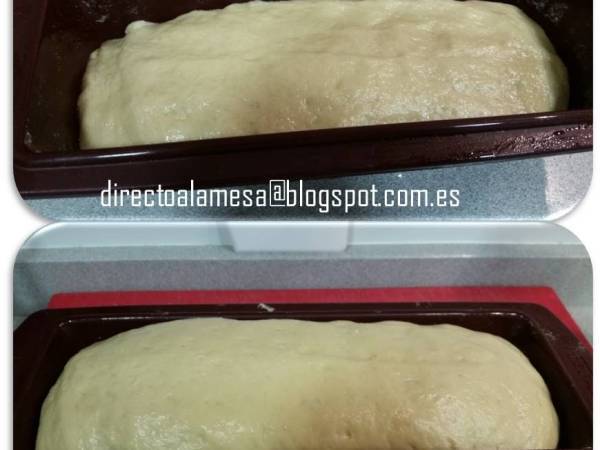 Pan de leche en plum cake - Preparación paso 3