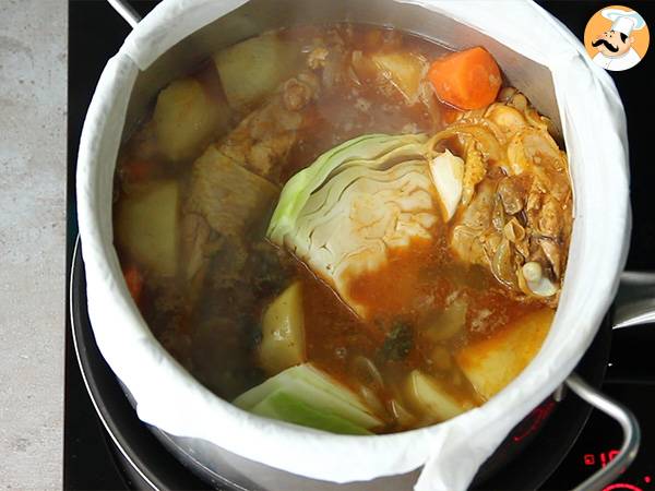 Cuscús marroquí tradicional con pollo - Preparación paso 8