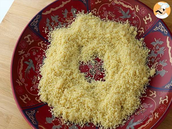 Cuscús marroquí tradicional con pollo - Preparación paso 9