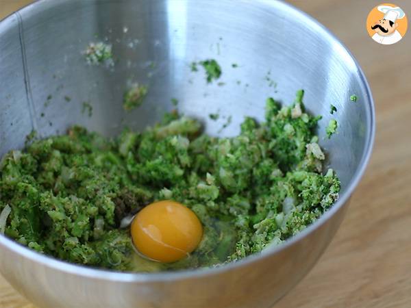 Croquetas de brócoli y parmesano al horno - Preparación paso 3