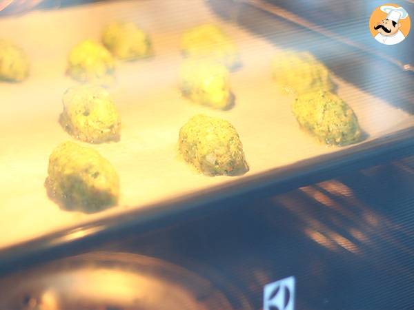 Croquetas de brócoli y parmesano al horno - Preparación paso 5