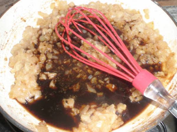 Pollo con vinagre balsámico y miel (de los sorprano) - Preparación paso 4