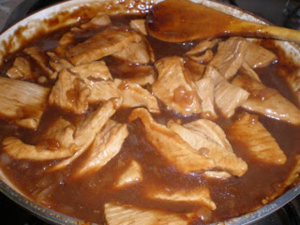 Pollo con vinagre balsámico y miel (de los sorprano) - Preparación paso 6