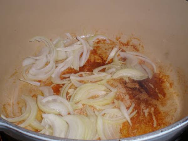 Pollo al chipotle con arroz y cilantro - Preparación paso 2