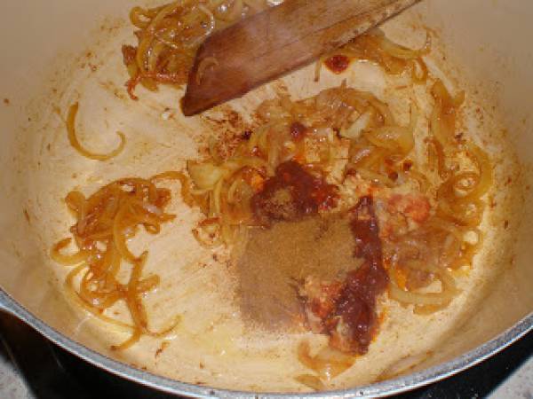 Pollo al chipotle con arroz y cilantro - Preparación paso 5