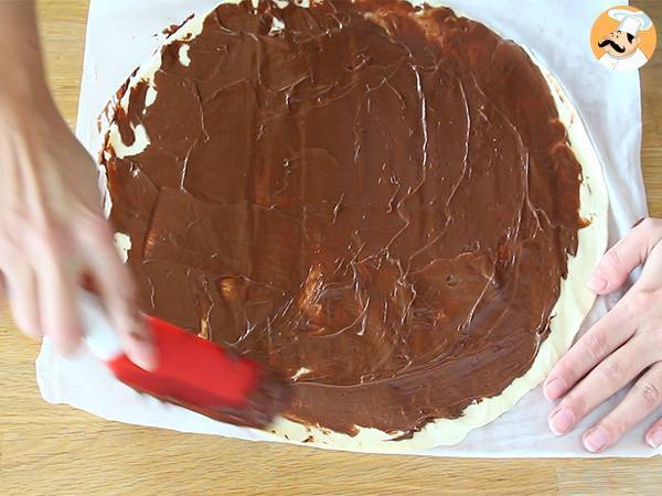 Árbol de Navidad de nutella - Preparación paso 1