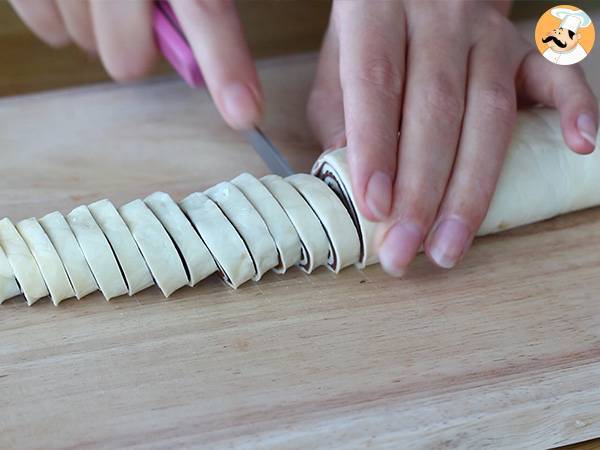 Árbol de Navidad de nutella - Preparación paso 2