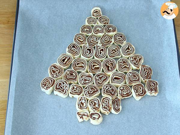 Árbol de Navidad de nutella - Preparación paso 3