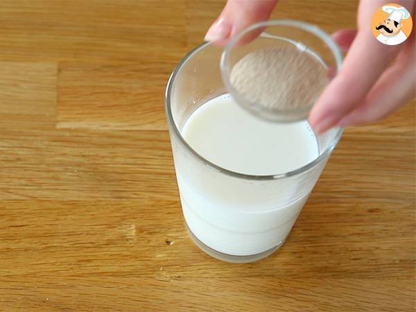 Donuts rellenos de nutella, berlinas - Preparación paso 1