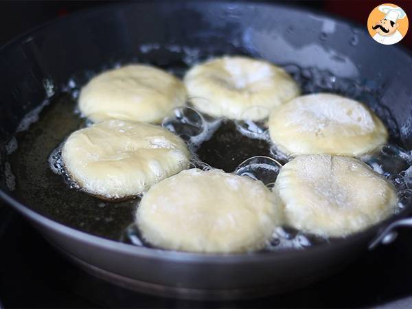 Donuts rellenos de nutella, berlinas - Preparación paso 7