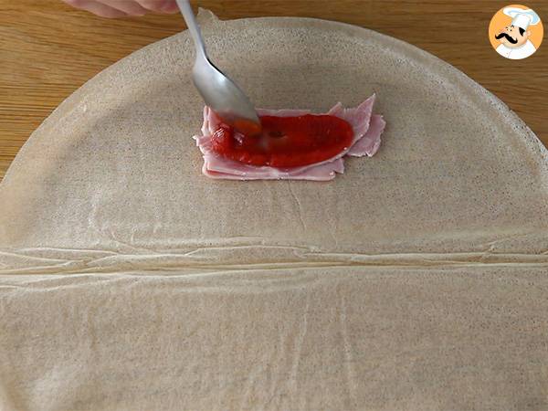 Nems de pizza, rollitos de primavera de pizza extra crujientes - Preparación paso 1