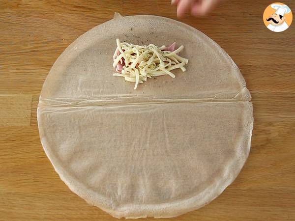 Nems de pizza, rollitos de primavera de pizza extra crujientes - Preparación paso 2