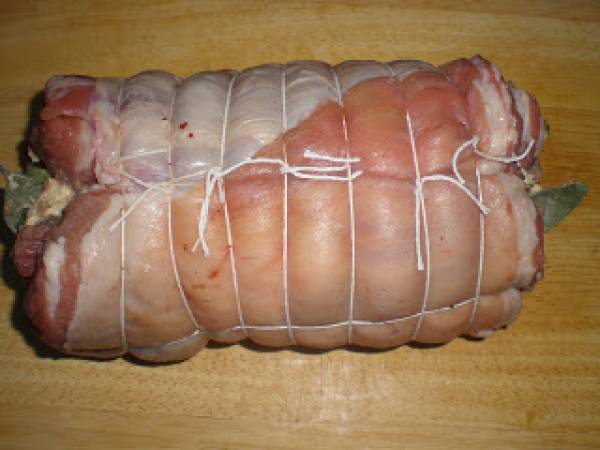 Silla de cordero rellena al horno - Preparación paso 10